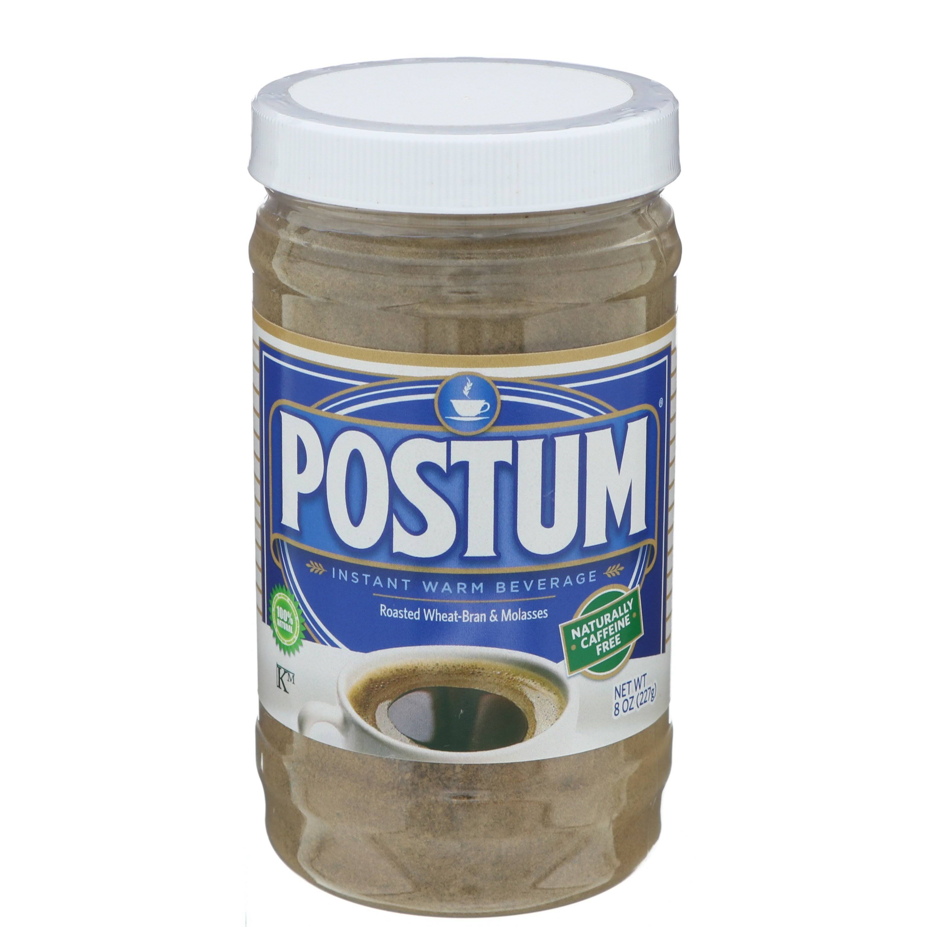 Postum Caffeine Free Wheat Bran & Molasses Coffee Substitute for Breakfast, 8 oz