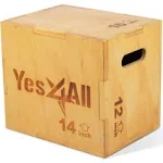 Yes4all Wood Plyo Box/Wooden Plyo Box for Exercise