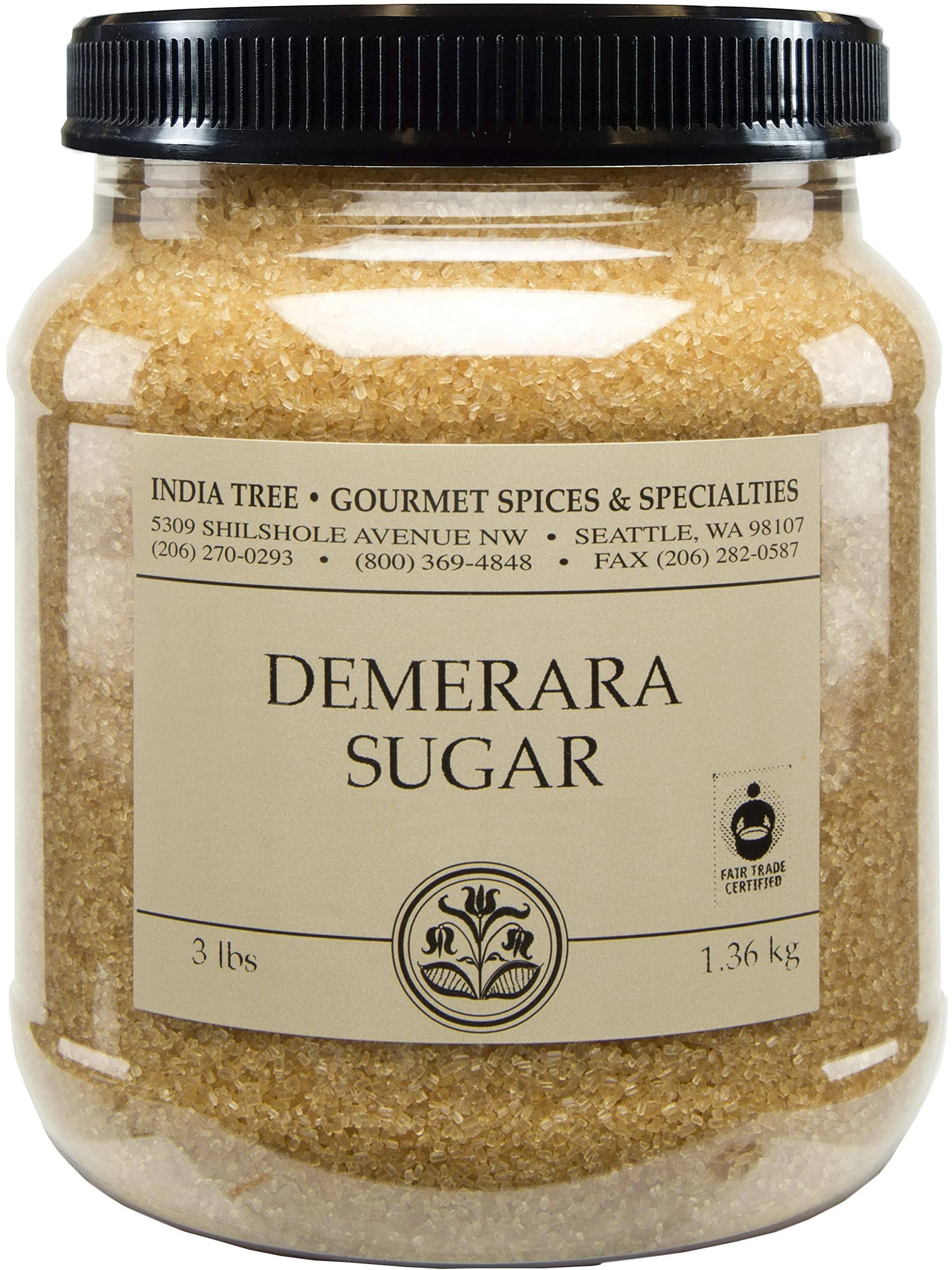 India Tree Demerara Sugar, 3 lb 3 Pound (Pack of 2)