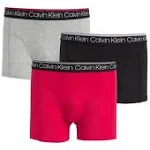 Calvin Klein 3-Pack Stretch Trunks in JTL Empower/Grey/Red at Nordstrom Rack, Size Small