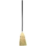 Rubbermaid Commercial Lobby 38" Handle Corn-Fill Broom, Brown