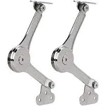 Heavy Duty Hinge Lid Support Hinge with Soft Close Folding Lid Stay Hinge for Cabinet Kitchen Wardrobe Toy Chamber 2pcs