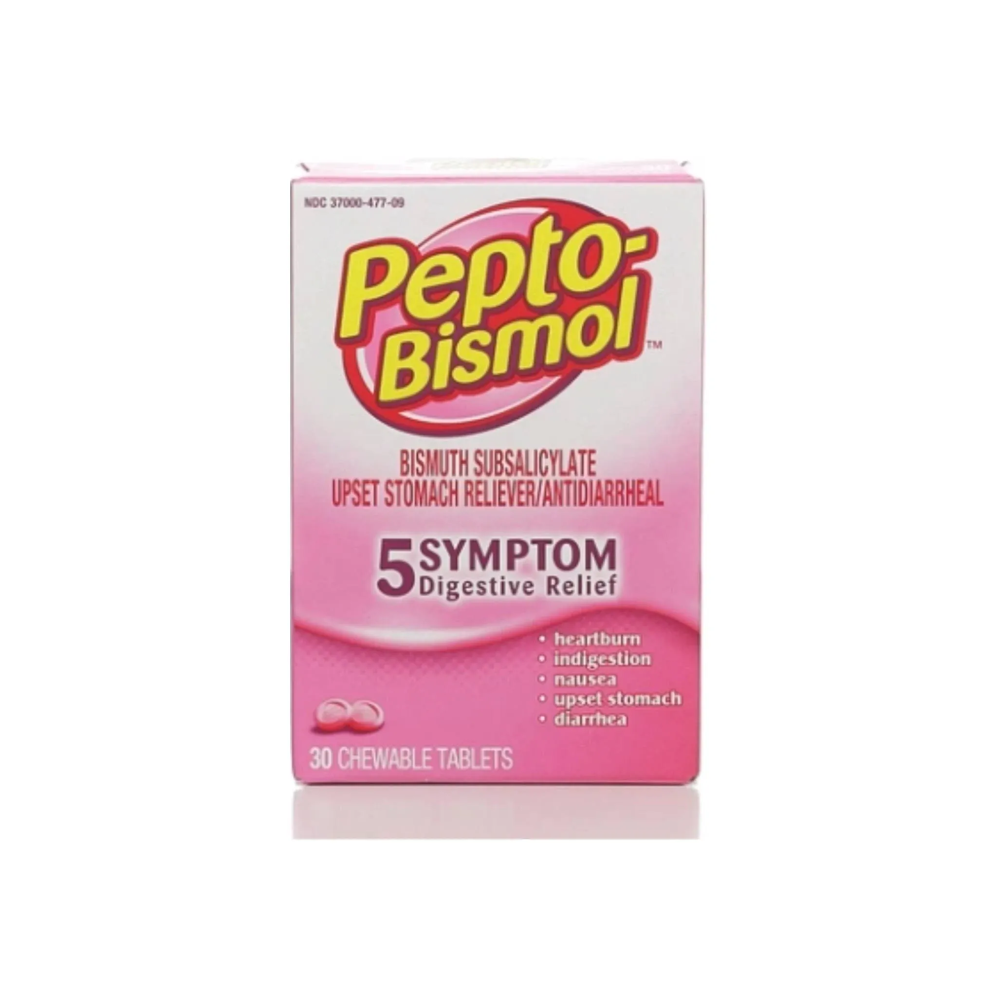 Pepto-Bismol - Chewable Tablets, Original Flavor, 30/Box