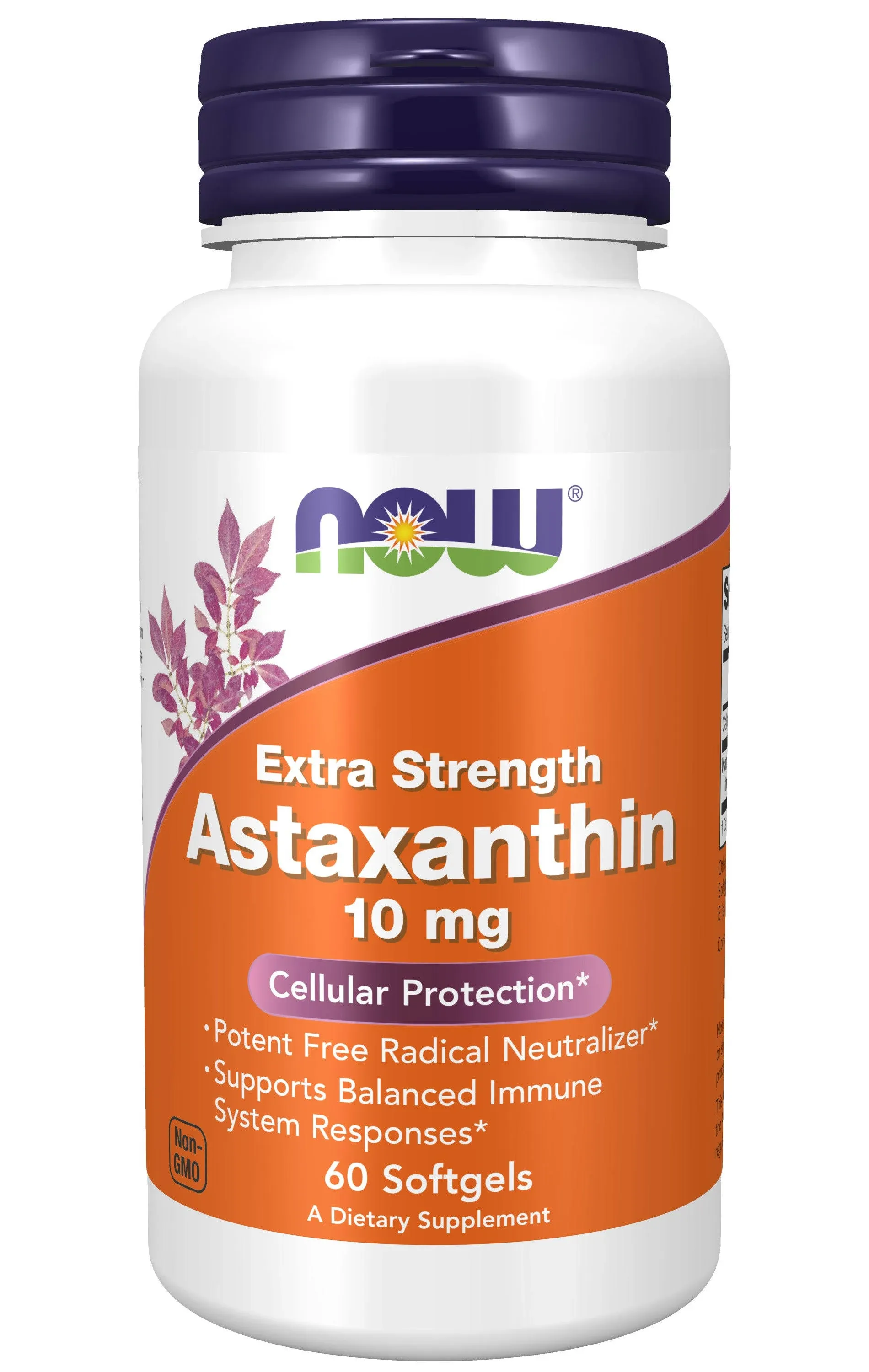 Now Foods Astaxanthin 10 MG 60 Softgels