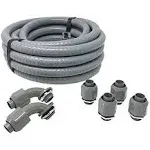 Sealproof Non-Metallic Liquid-Tight Conduit and Connector Kit 8431KIT 25&#039;