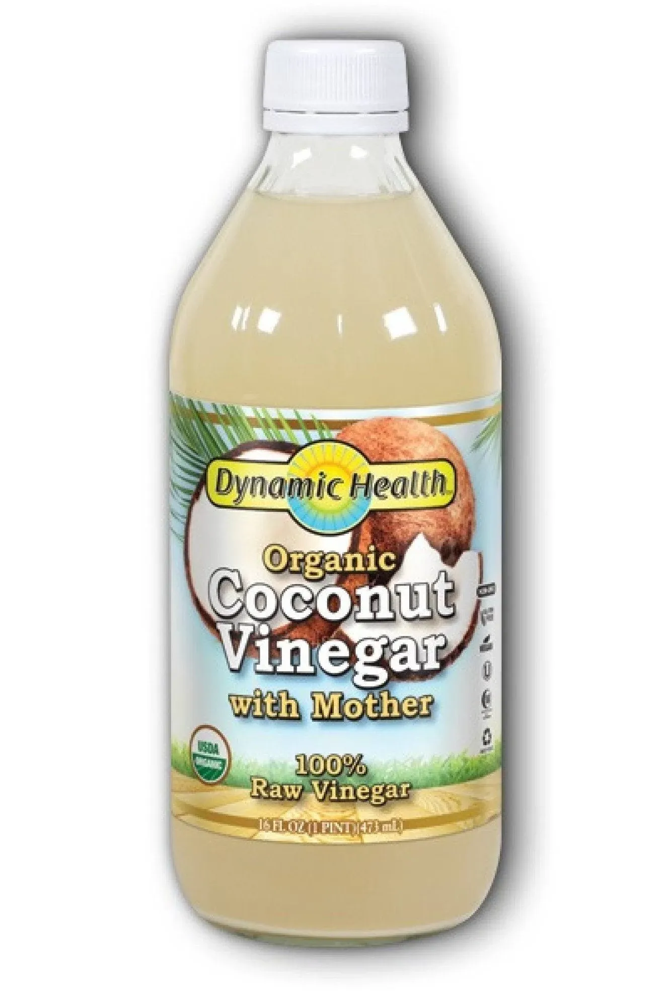 Dynamic Health, Organic Coconut Vinegar with Mother, 16 fl oz (473 ml)