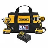 DeWalt 20V Max Cordless Brushless XR Hammerdrill & Impact Driver Combo Kit DCK299P2