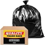 Toughbag Trash Bags, for 55 Gallon, 50 Count, Black