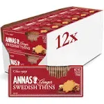 Anna's Ginger Thins 5.25 oz Box - 12ct Case