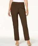 Alfred Dunner Allure Pants-Medium 14 Brown