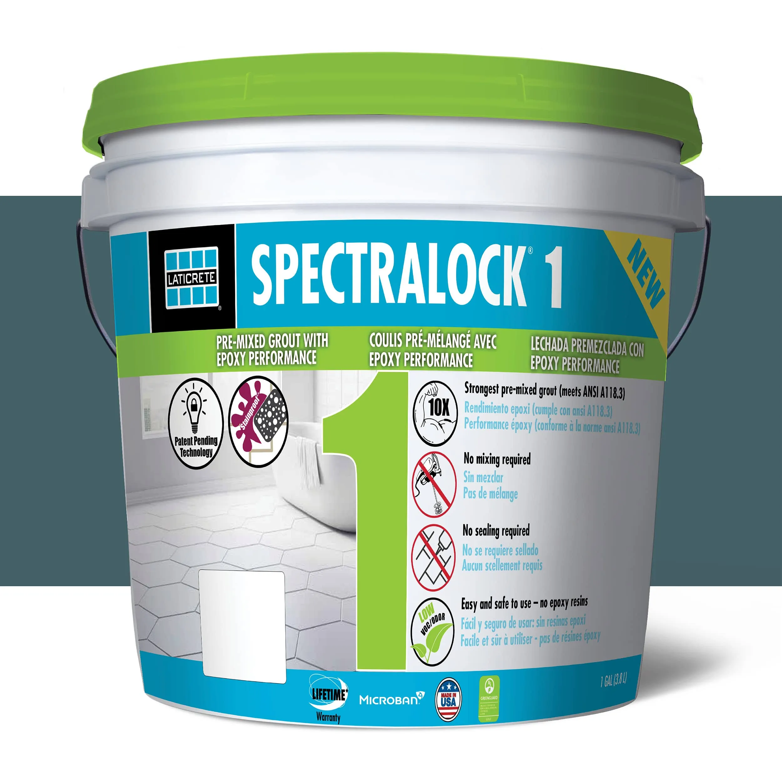 Laticrete SPECTRALOCK 1 Pre-Mixed Grout - 1 Gallon - Butter Cream