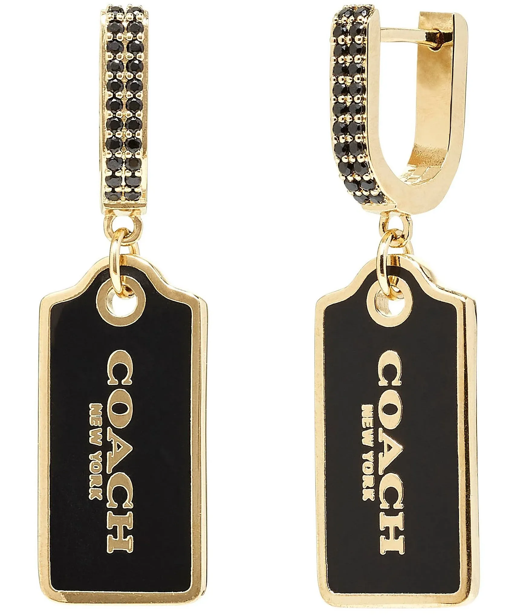 Brand new “Coach “earrings for women.Color-black/gold.🖤💛