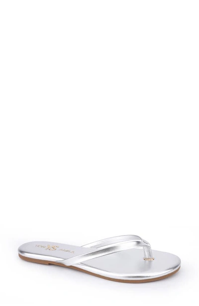 Rivington Flip Flop In Gold Metallic