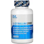 Evlution L-Citrulline2000 Nitric Oxide Pre Workout Powder Nutrition High Strength L Citrulline Powder for Enhanced Muscle Strength and Intense Pumps - Plant Based Nitric Oxide Booster - Unflavored