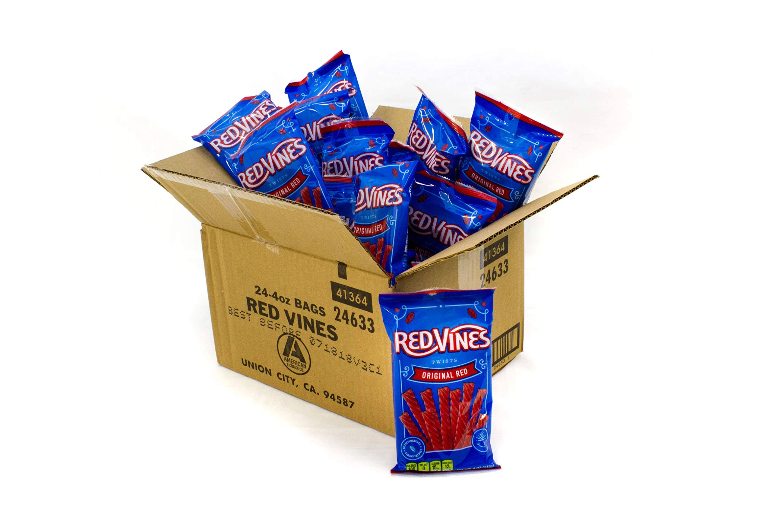 Red Vines Original Red Twists Licorice, 4 Ounce, 24 per Case