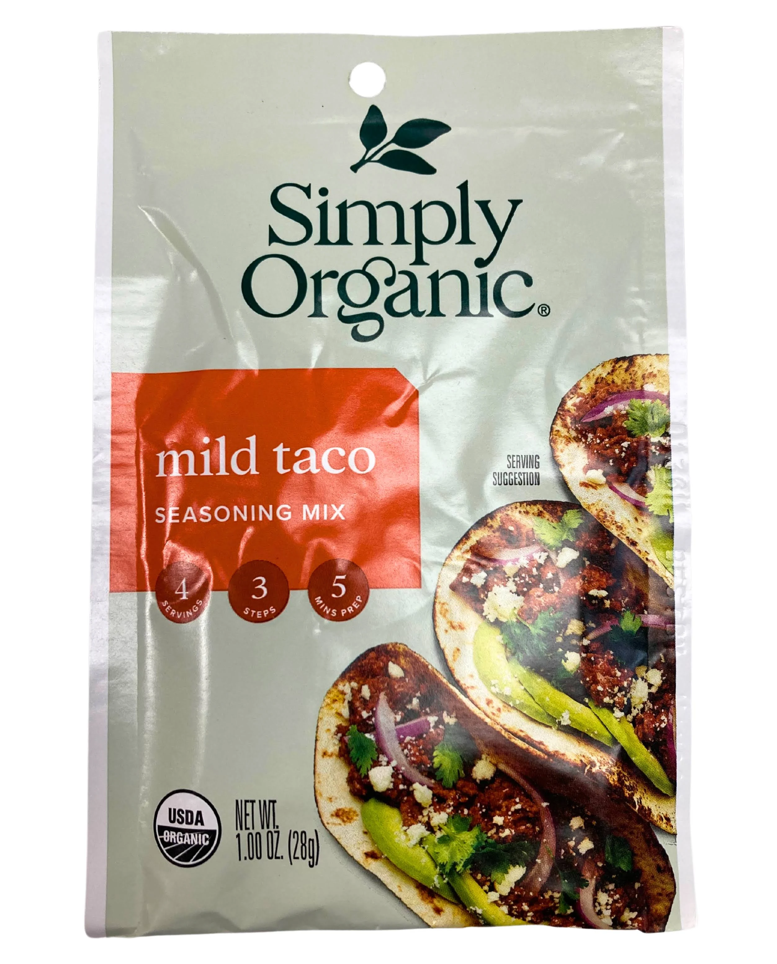 (12 Pack) Simply Organic Mild Taco Seasoning Mix, 1 oz