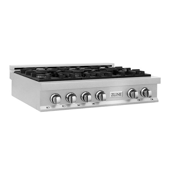 Porcelain Rangetop in Snow Stainless with 6 Gas Burners (RTS-36)  ZLINE 36 in.