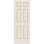 Masonite Traditional 28-in x 80-in 6-Panel Hollow Core Molded Composite Slab Door in White | 743352