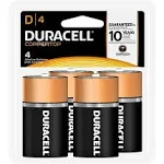 D Duracell Coppertop Alkaline Batteries