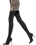 Hue Super Opaque Control Top Tights 3 / Black