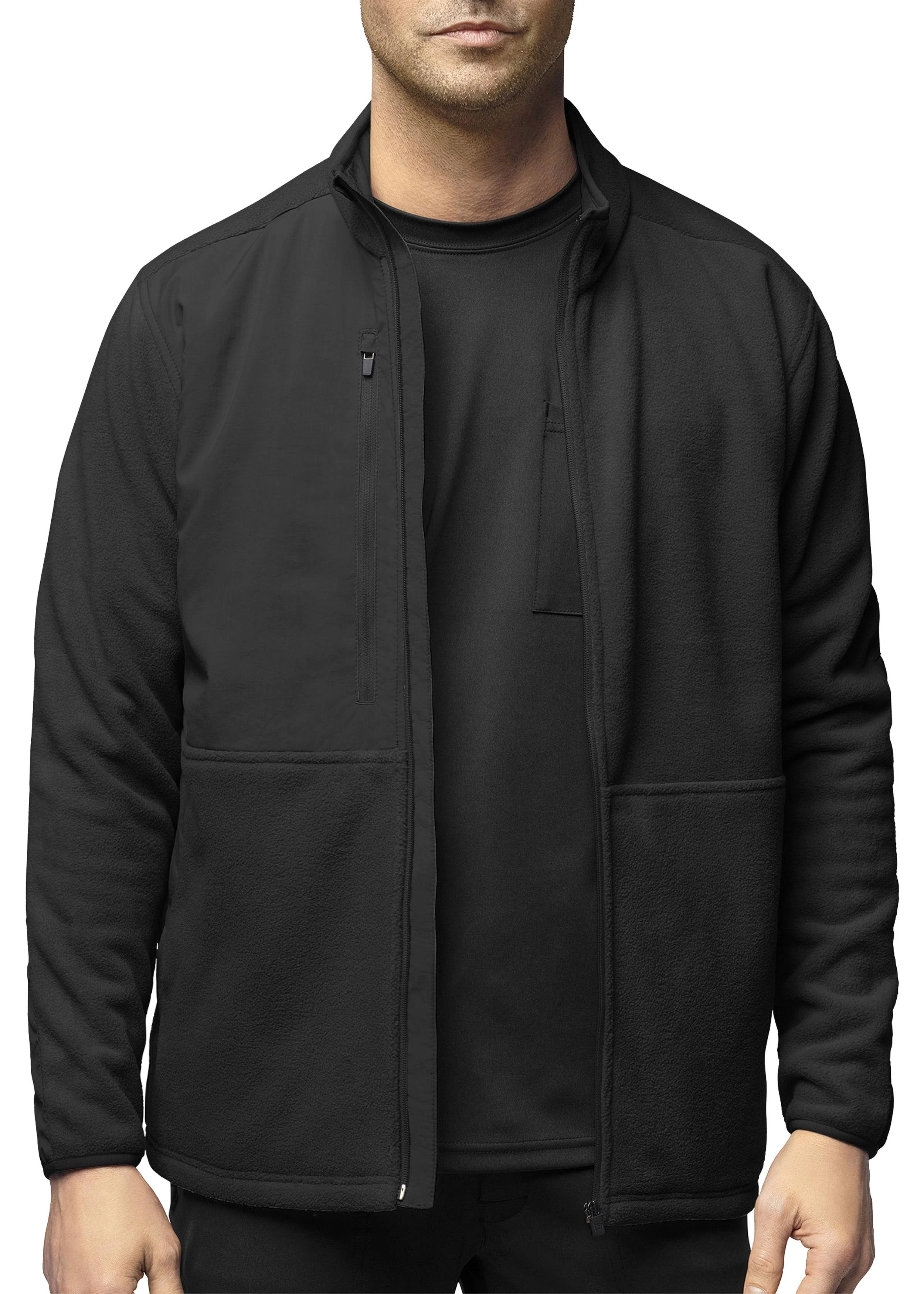 WonderWink Men's Micro-fleece Zip Jacket