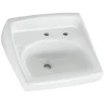 American Standard Lucerne Wall Mount Porcelain Bathroom Sink White