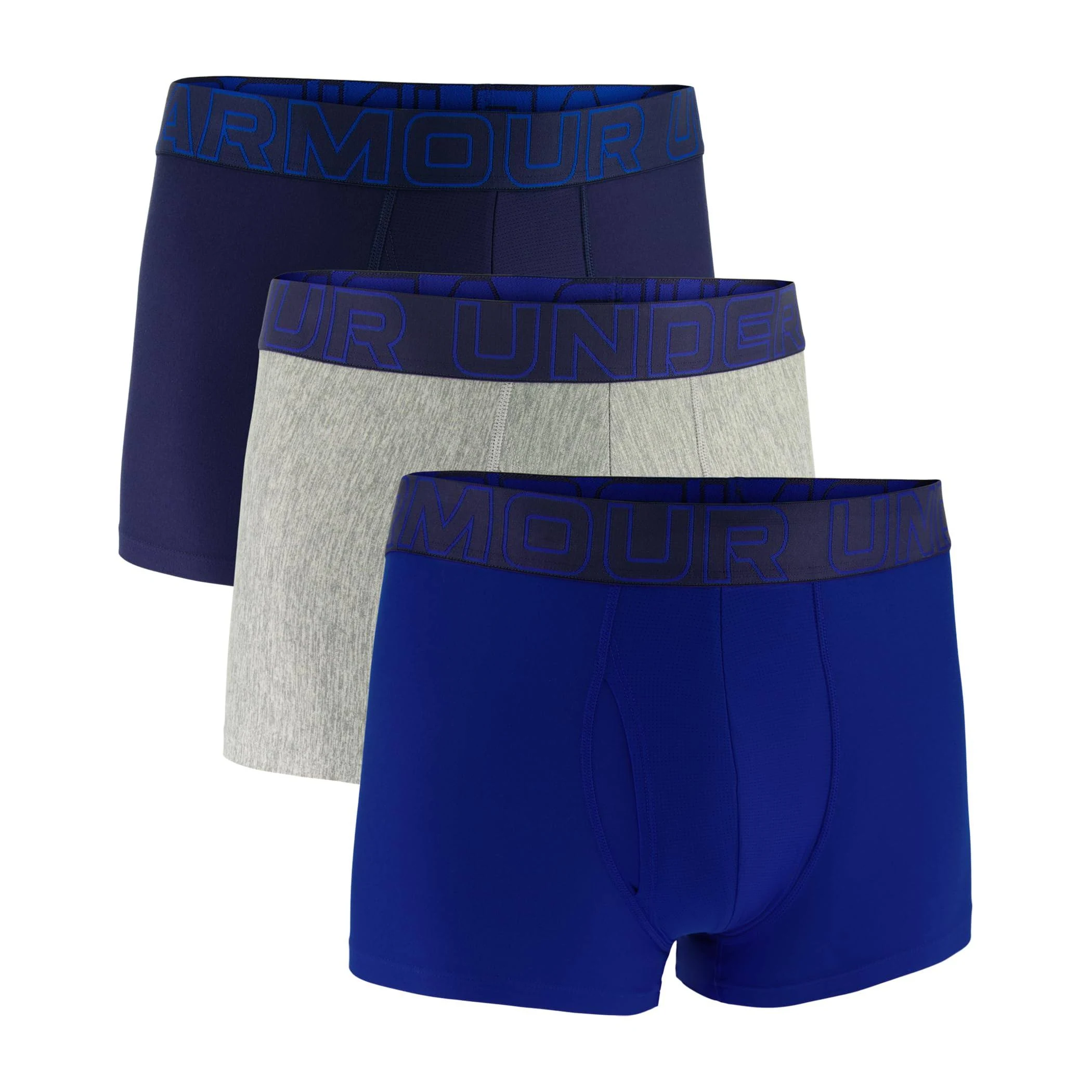 Men's Performance Tech 3" 3-Pack Boxerjock - Blue, MD, Under Armour