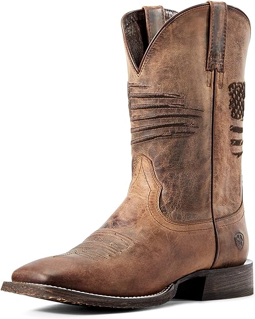 Ariat Men's Circuit Patriot Western Boot 10.5 Weathered Tan