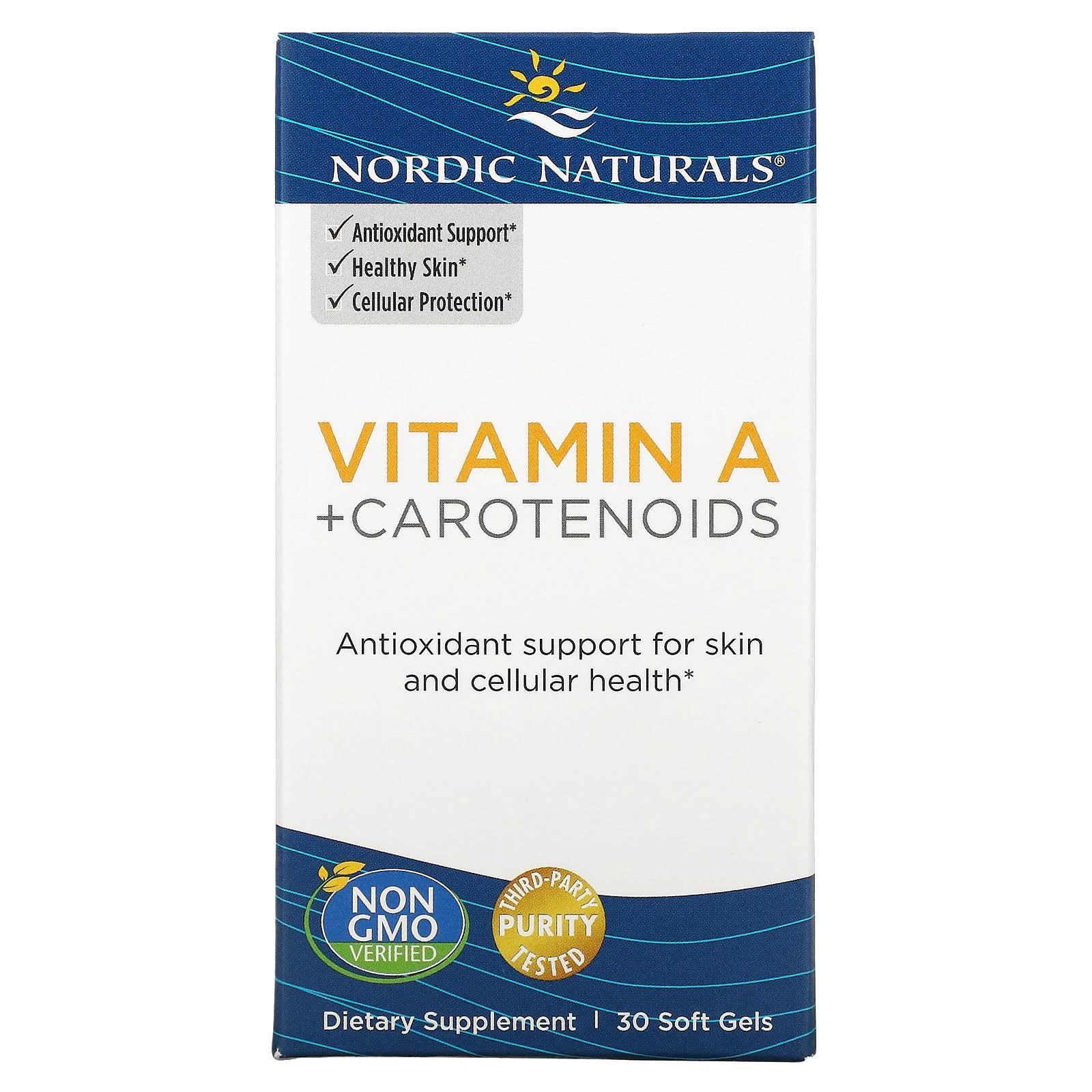 Nordic Naturals, Vitamin A + Carotenoids, 30 Soft Gels