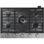 SAMSUNG 30" Built In Smart Gas Cooktop with 22K BTU Dual Power Burner, 5 Burners, Stainless Steel, NA30N7755TS/AA