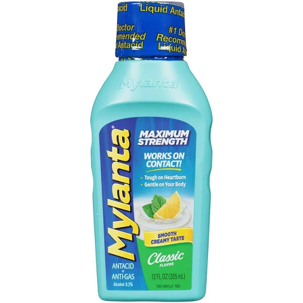 Mylanta Maximum Strength Liquid Antacid Classic - 12.0 fl oz