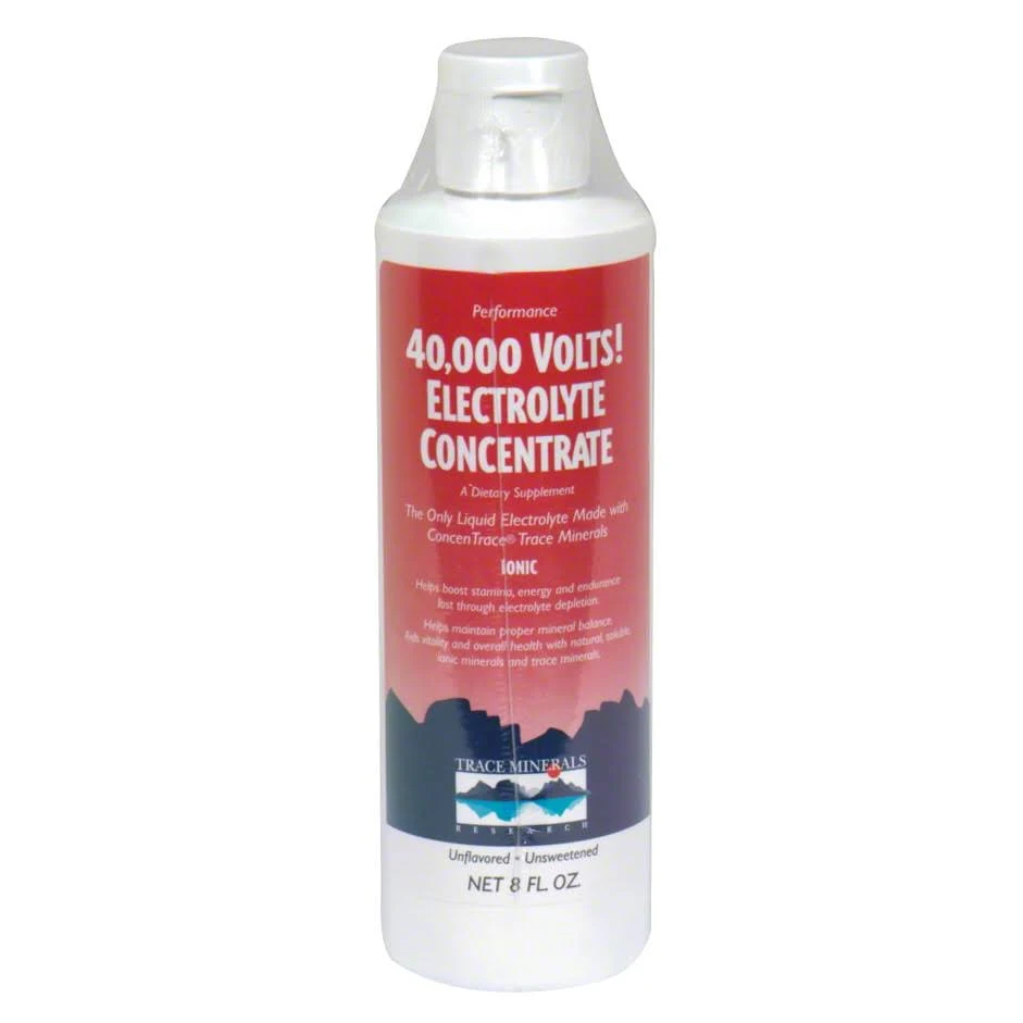 Trace Minerals Research 40,000 Volts Electrolyte Concentrate - 8 fl oz bottle