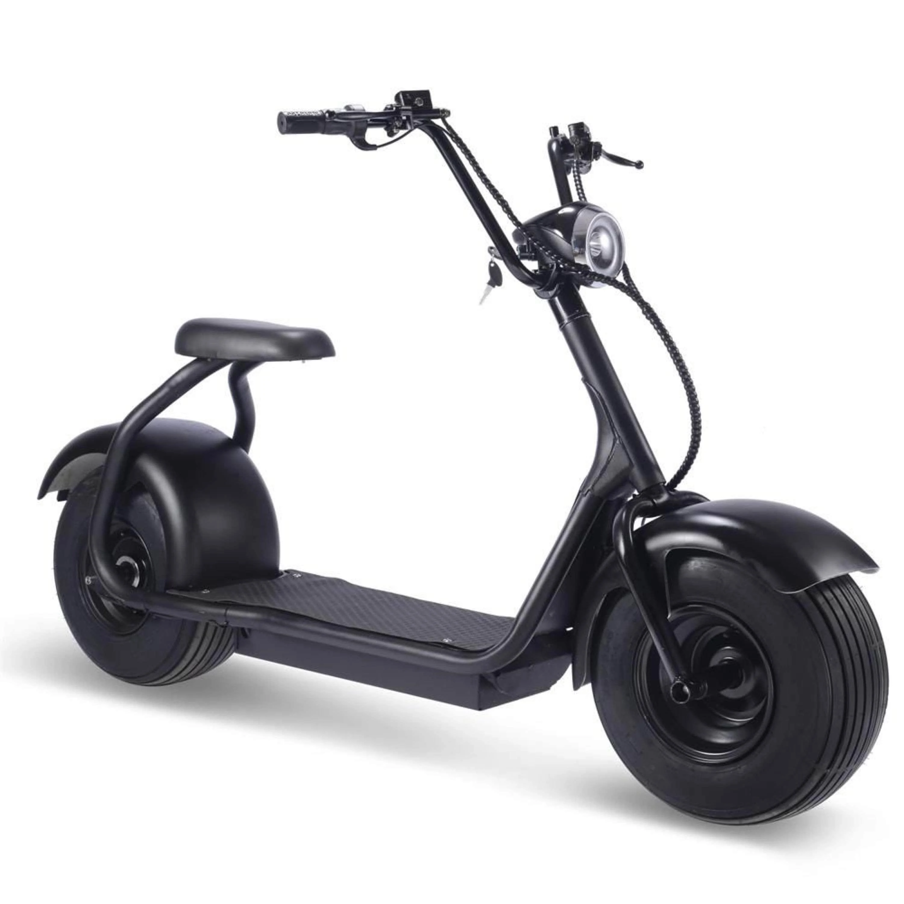 MotoTec Fat Tire 60v 18ah 2000w Lithium Electric Scooter Black