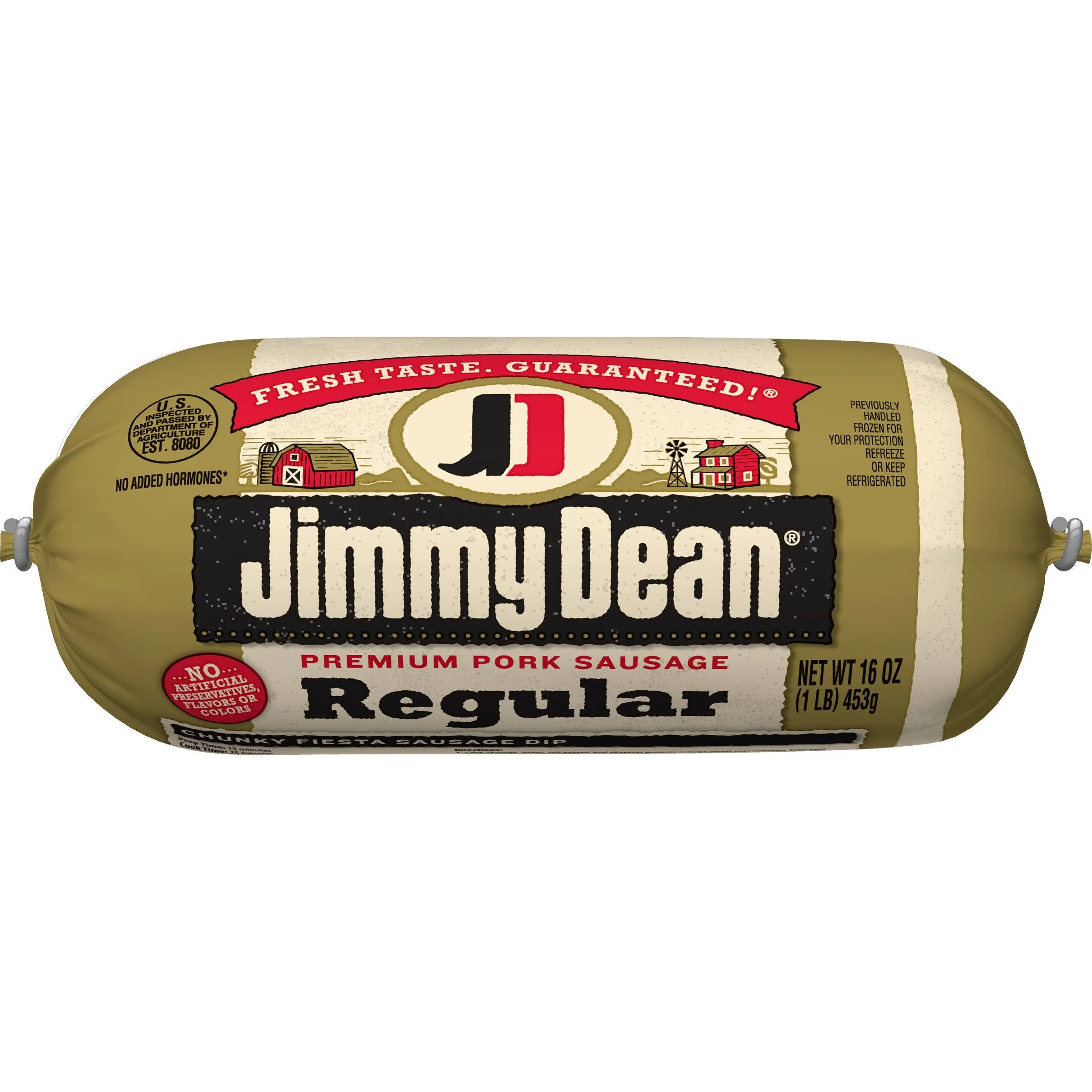 Jimmy Dean Pork Sausage, Premium, Regular - 16 oz