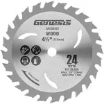 Genesis GACSB451 4 1/2" 24-Teeth Tungsten Carbide-Tipped Circular Saw Blade