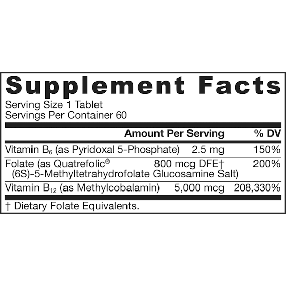 Jarrow Formulas - Methyl B-12 & Methyl Folate Cherry - 60 Lozenges