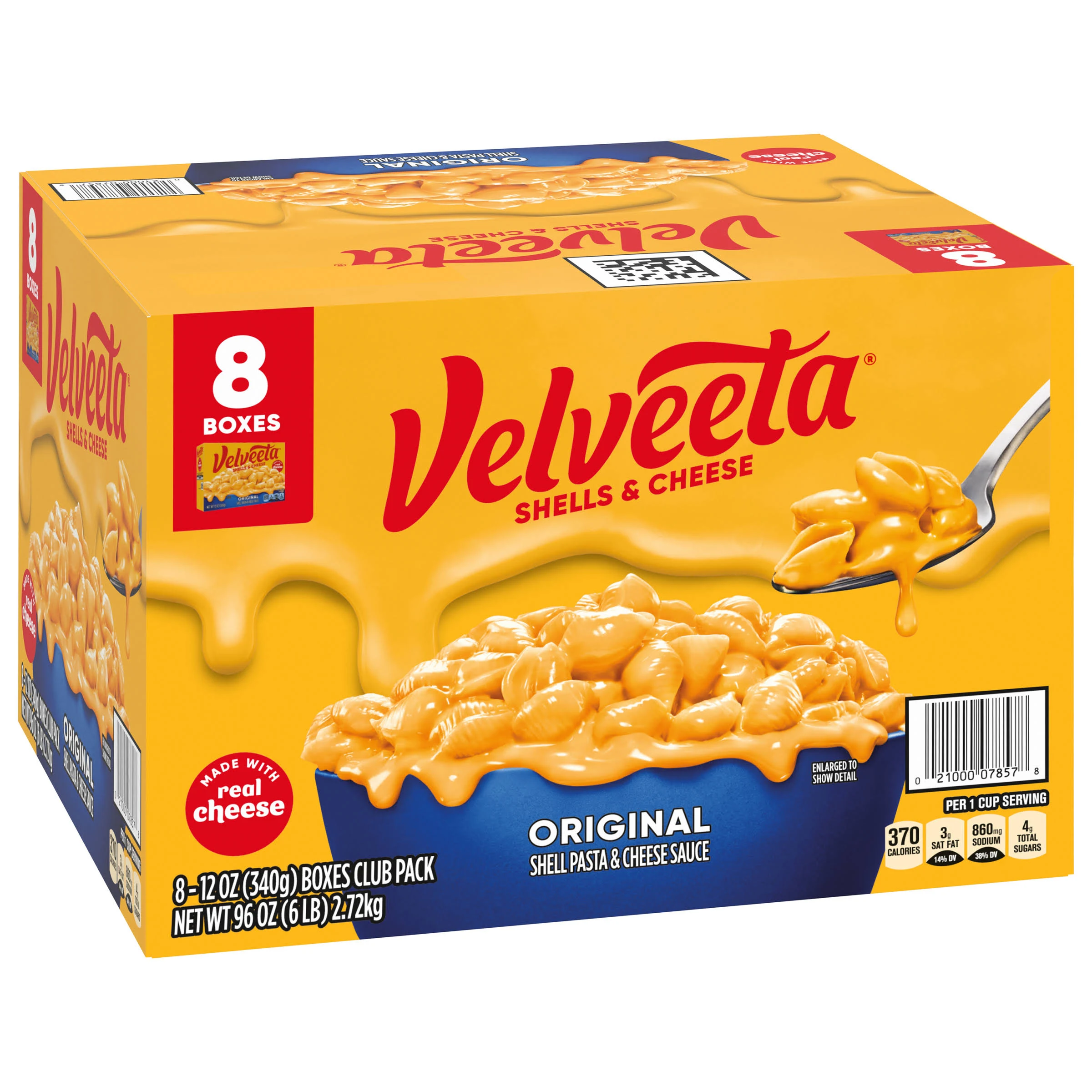 Velveeta Original Shells &amp; Cheese (96 oz., 8 pk.)