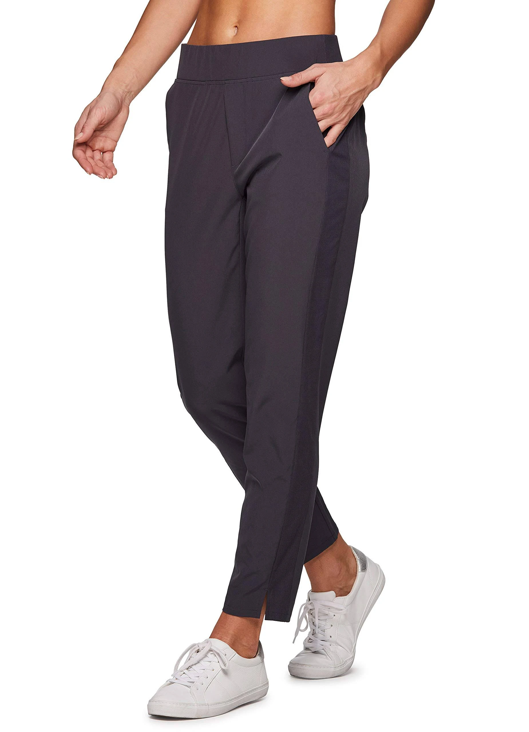 Rbx Active Women's Everyday Ribbed Ankle Pant | Charcoal | Small