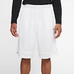 Nike Dri FIT Basketball Shorts Mens Small Icon White with Light Blue Trim NWT