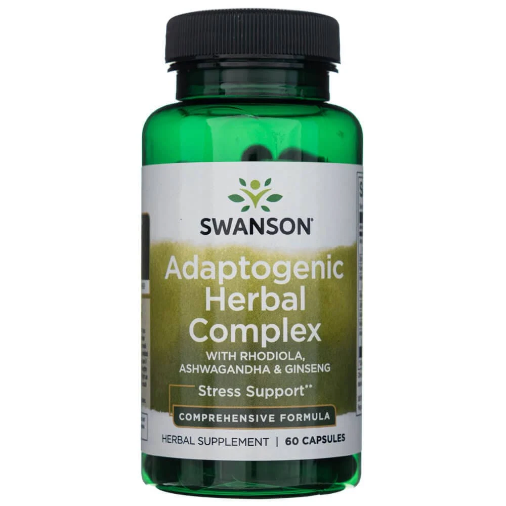 Swanson Rhodiola Ashwagandha Ginseng Complex 60 Cápsulas