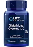 Life Extension Glutathione Cysteine & C - 100 Capsules