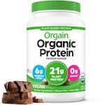 Orgain Organic Protein Powder - Plant Based - Creamy Chocolate Fudge - 2.03 LB