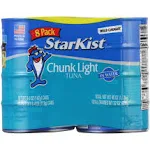 StarKist Chunk Light Tuna in Water, 5 oz Can, Pack of 8