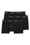 3-pack Low Rise Microfiber Trunks In Black