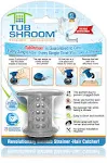 TubShroom Tub Hair Catcher Protector, Fits 1.5" - 1.75" Drain, Gray