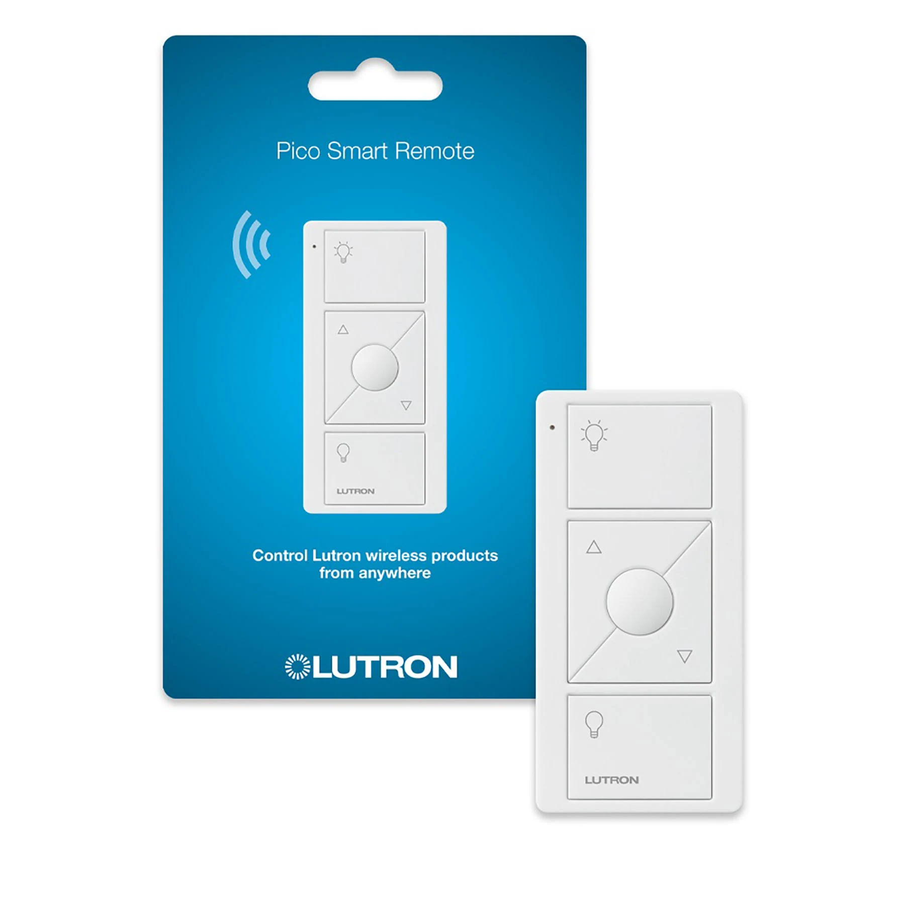 Lutron PJ2-3BRL-WH-L01R Pico Remote Control Dimmer, White