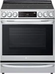 LG LSEL6337F 6.3 Cu. ft. Stainless Smart InstaView Electric Slide-In Range with Air Fry