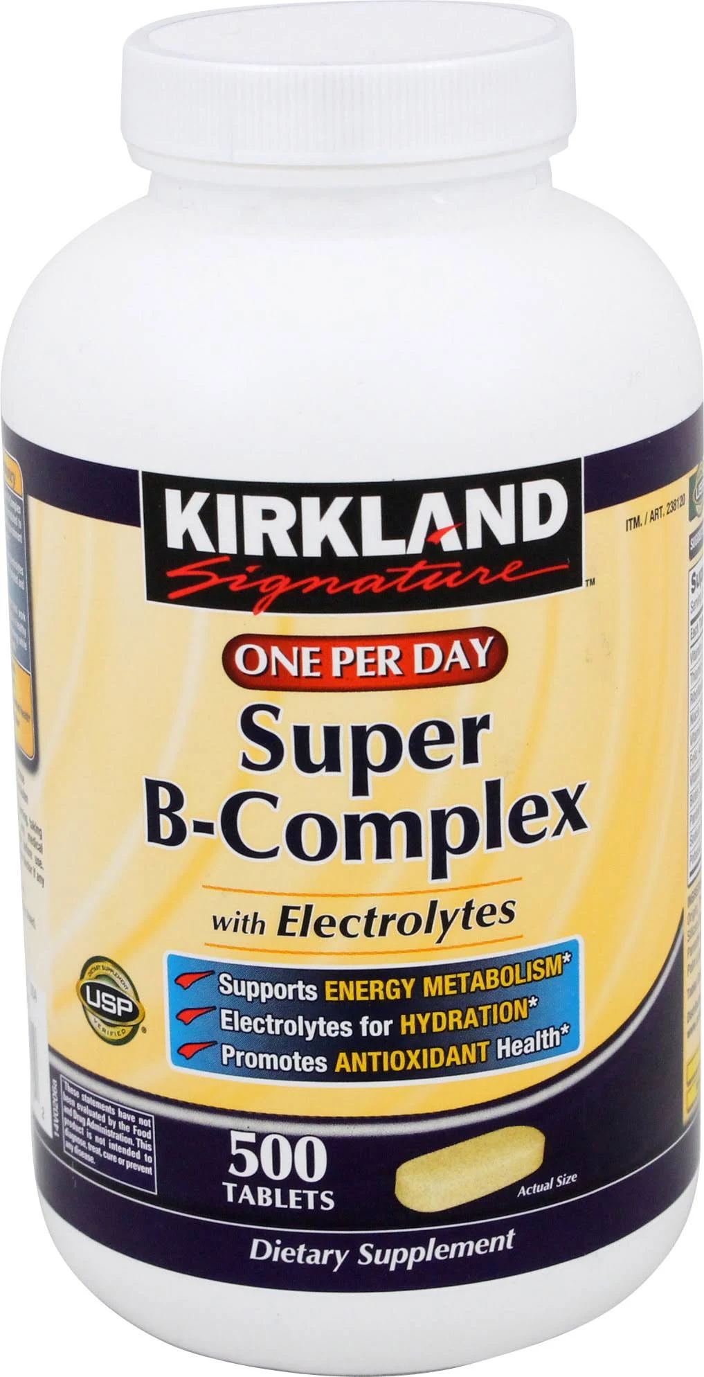 Kirkland Super B-Complex with Electrolytes Supplement - 500 tablets