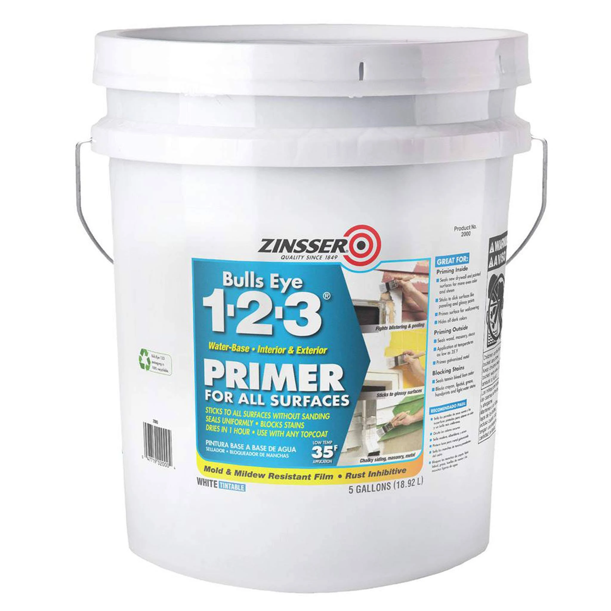 Zinsser Bulls Eye 1-2-3 Primer 5gal