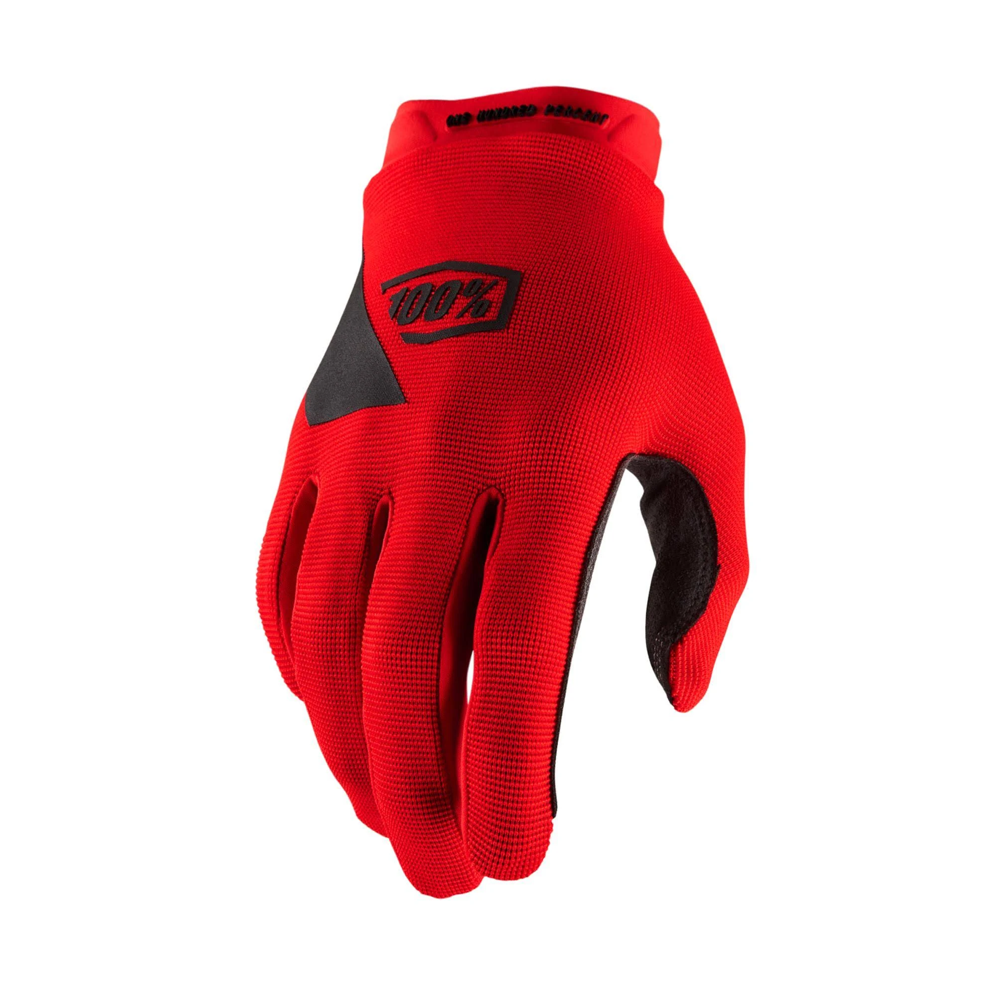 100% Ridecamp Gloves (Large, Red)